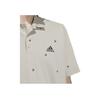 adidas Letter Print Short Sleeve Polo Shirt Men Polo Shirts Gray IA8153