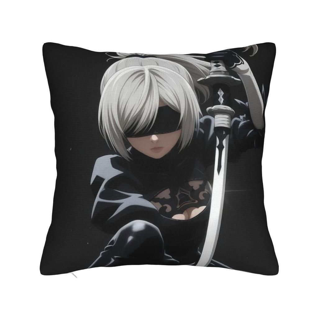 Nier Automatas Pillow Cover Fashion Pillow Case For Living Room Chair Custom Pillowcases Gift