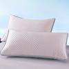 2pcs Cooling Pillowcases - Soft, Breathable 100% Polyester Bedding for Summer Comfort, Light Blue & Beige with Elegant Patterns, Machine Washable