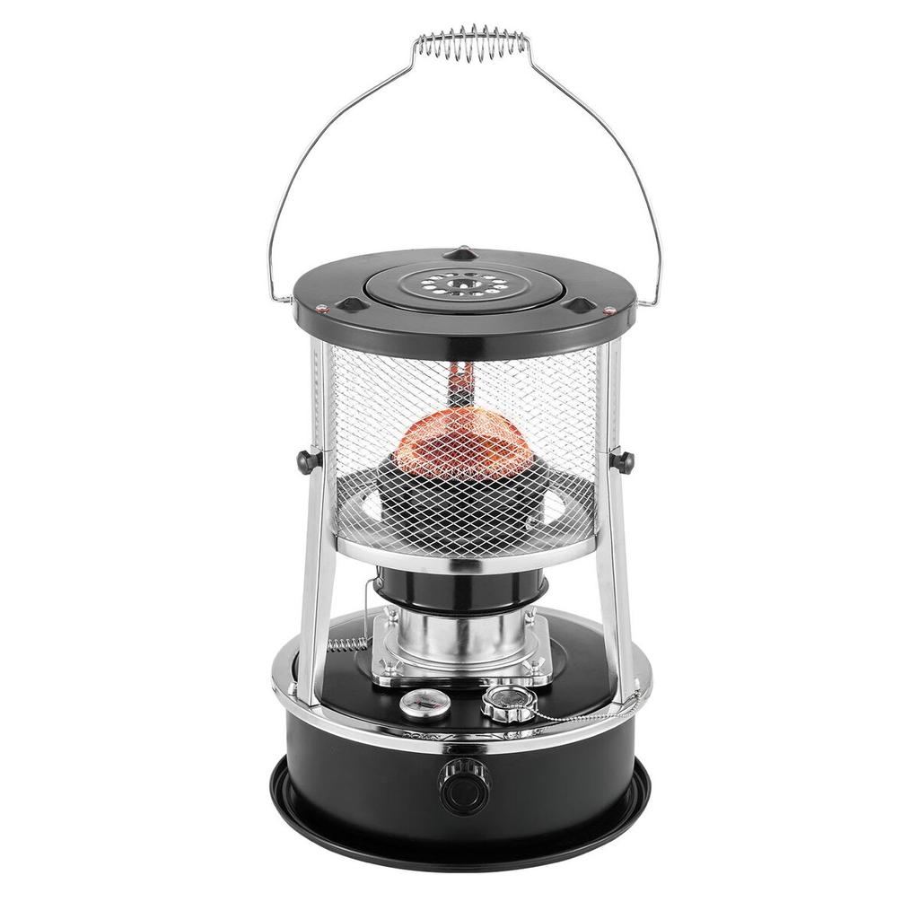 9000 BTU Portable Kerosene Heater & Stove, 2 in 1 Non-Electric Indoor Outdoor Heater with Adjustable Height & Flame & Easy Storage,for Camping,