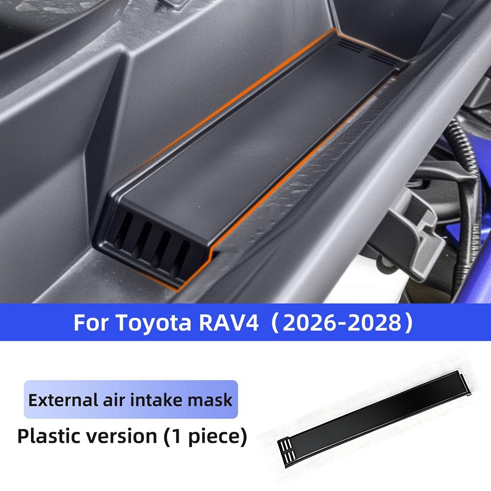 Für Toyota RAV4 2026-2028 Motorhauben-Wasserablaufkanal-Schutz Abdeckung aus ABS Schwarz Zierleiste Schutz Zubehör für den Motorraumschutz