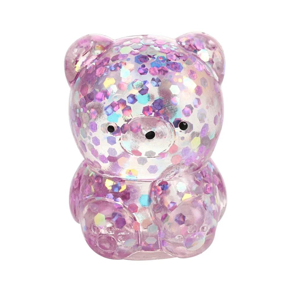 Creative Stress Relief Balls Colorful Squeeze Ball Water Bead Decompression Fidget Toy for Kids Adults Anxiety Autism ADHD