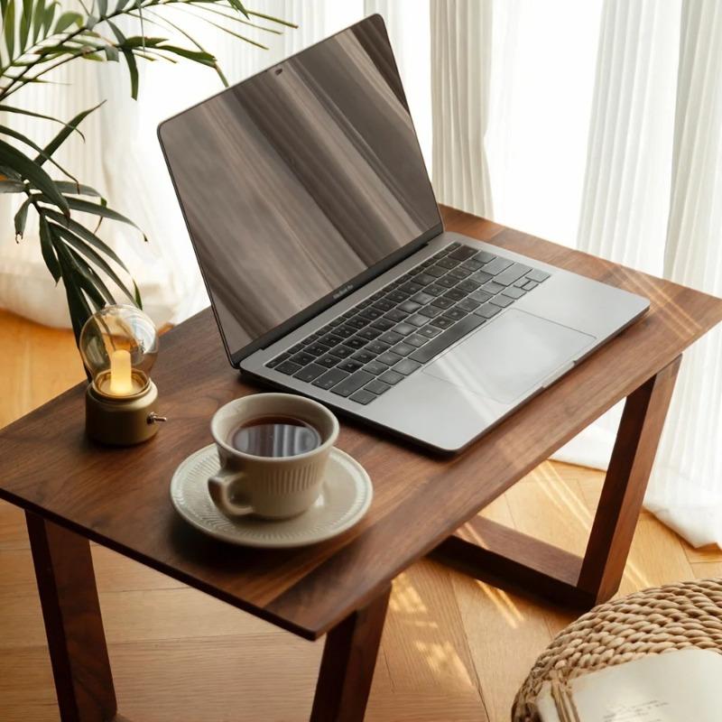 Nordic Style Solid Wood Small Square Tea Table Japanese Tatami Minimalist Balcony Side Desk Window Coffee Table