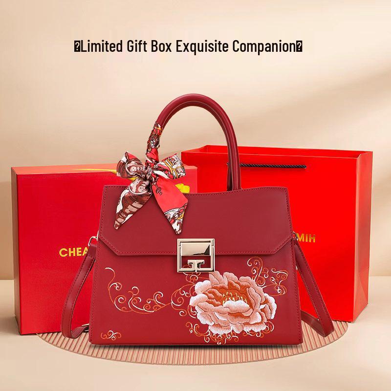 Red Women's Crossbody Handbag - Perfect Mom & Wedding Gift for Ladies, Ideal for Banquets & Birthdays