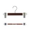 Tamatoshi Wooden Hanger Hooks, 360-Degree Rotating, Non-Slip, for Pants, Trousers, Slacks, and Skirts, Made of Natural, High-Quality Wood, Stylish, St