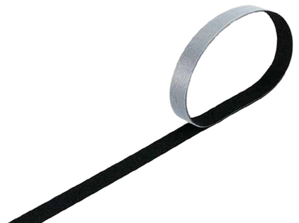 TRUSCO Magic Band Fastening Tape, Double-Sided, 20mm x 30m, Black MKT-20W-BK