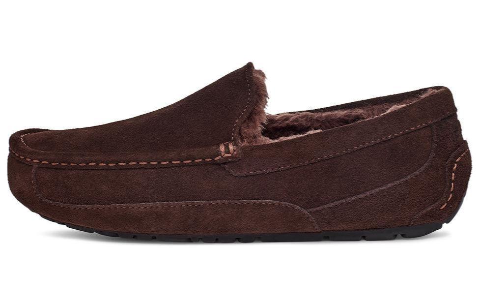 UGG Cow Split Leather Casual Shoes Men s Chocolate 1115149-CHO 43