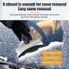 Durable mini stainless steel snow scraper: effective cleaning tool to clear snow from car windshields and all car parts