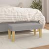 346624 vidaXL Bench Light Grey 70x30x30 Cm Fabric