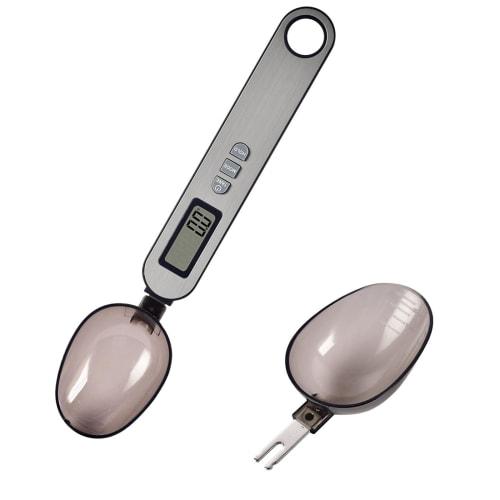 Coollooda Spoon Scale, 500g Measuring Spoon, 0.1g Increments, LCD Monitor Measurement, High-Precision Display, Lightweight and Practical, Detachable E