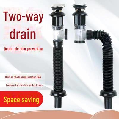 Deodorizing Drain Pipe & Wash Basin Drainer Set