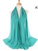 70*180cm bubble chiffon muslim headscarf for women solid color hijab scarf shawls and wraps hijab femme musulman kopftuch