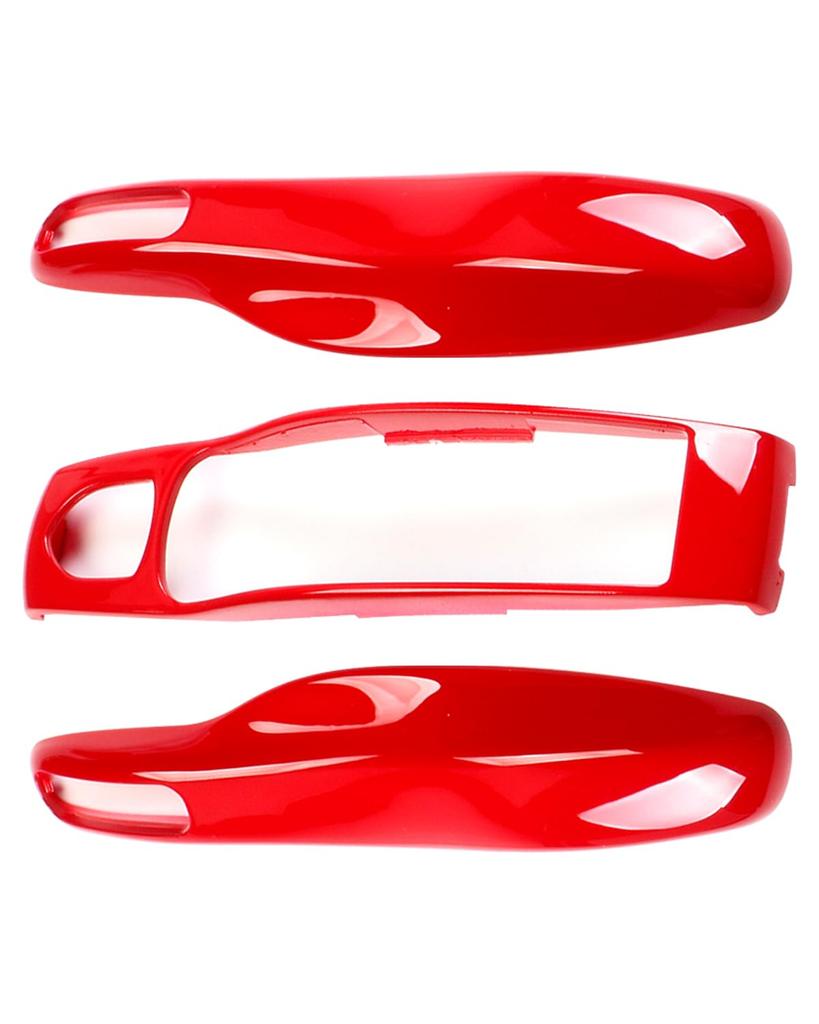 Porsche Macan Panamera 911 Key Fob Cover, Porsche Cayen Keychain Key Chain Key Cover 718 Cayman Boxster Accessories (Carmine)