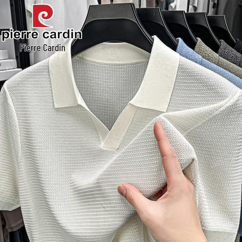 Pierre Cardin Men s Seagull Collar Short Sleeve Polo Shirt 3XL