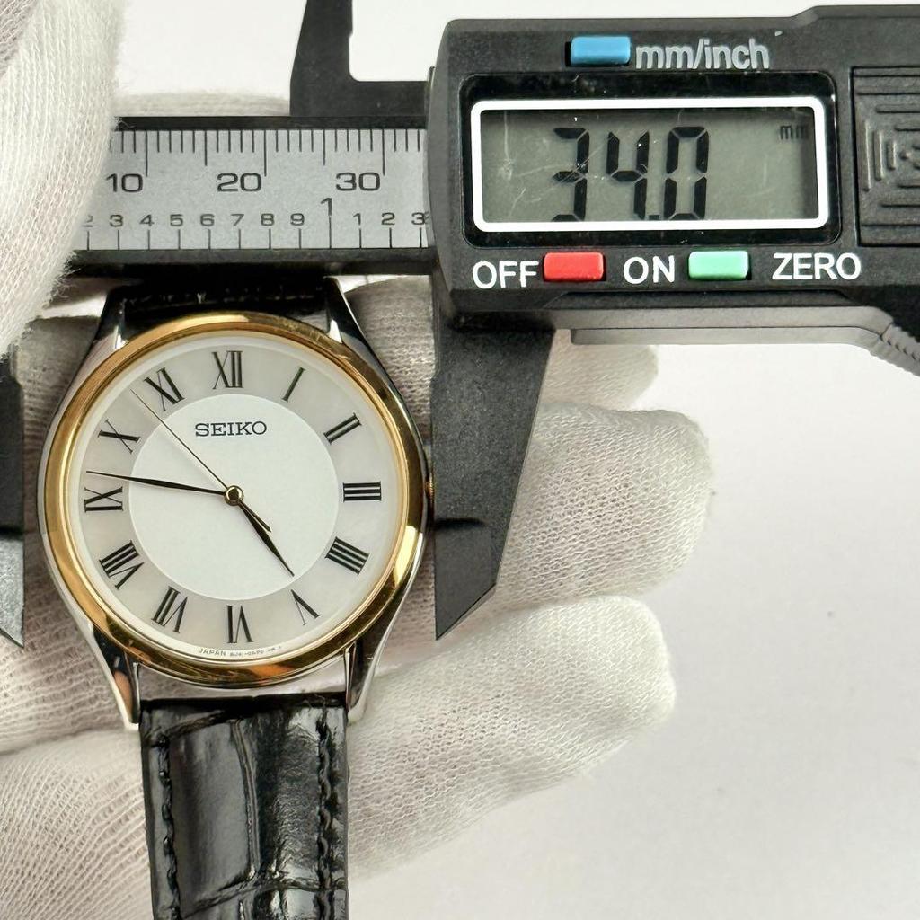 [USED] Seiko White Shell 8J41-0AJ0 Unisex Strap Watch 590