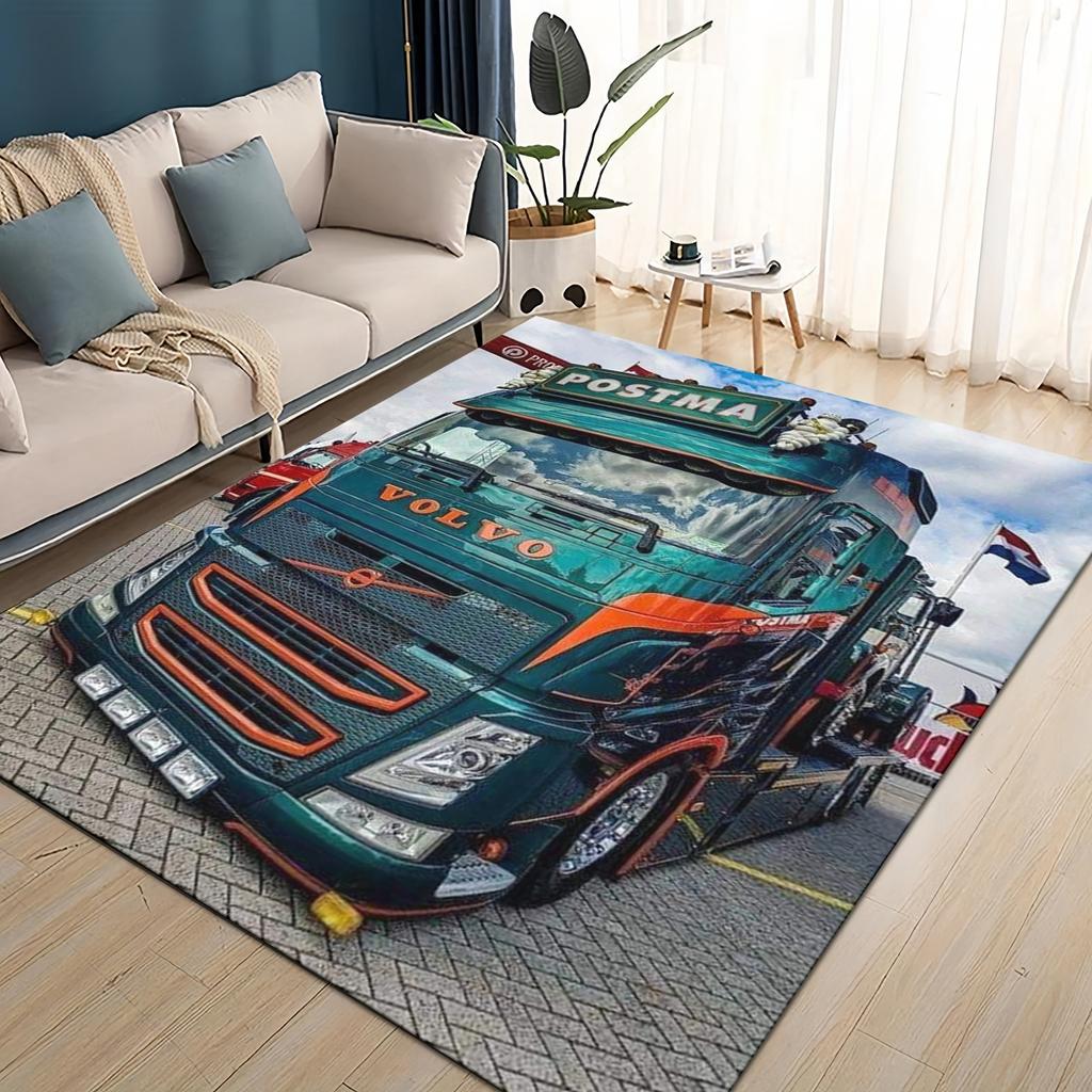 27 Style New Volvo Cargo Trucks Lorry Car Motorcycle Rug Carpet for Living Room Bedroom Home Decor,kid Non-slip for Sofa Doormat