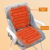 Seat Cushion with Removable Washable Cover Thick High-Resilience Filling Integrated Design Ergonomic Chair Cushion