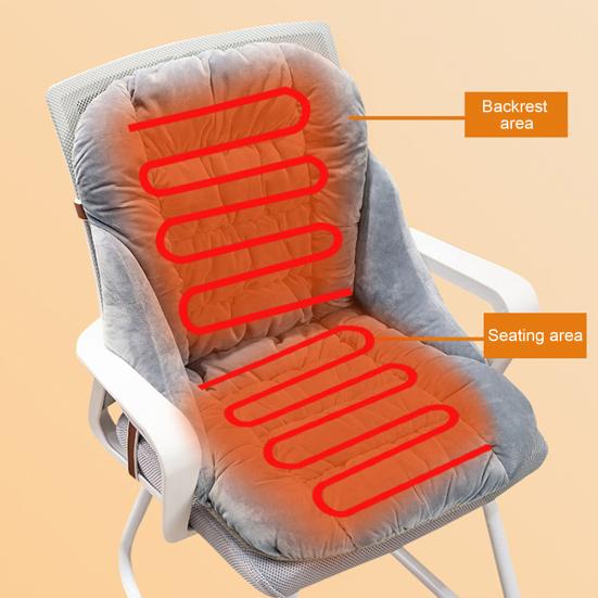 Seat Cushion with Removable Washable Cover Thick High-Resilience Filling Integrated Design Ergonomic Chair Cushion