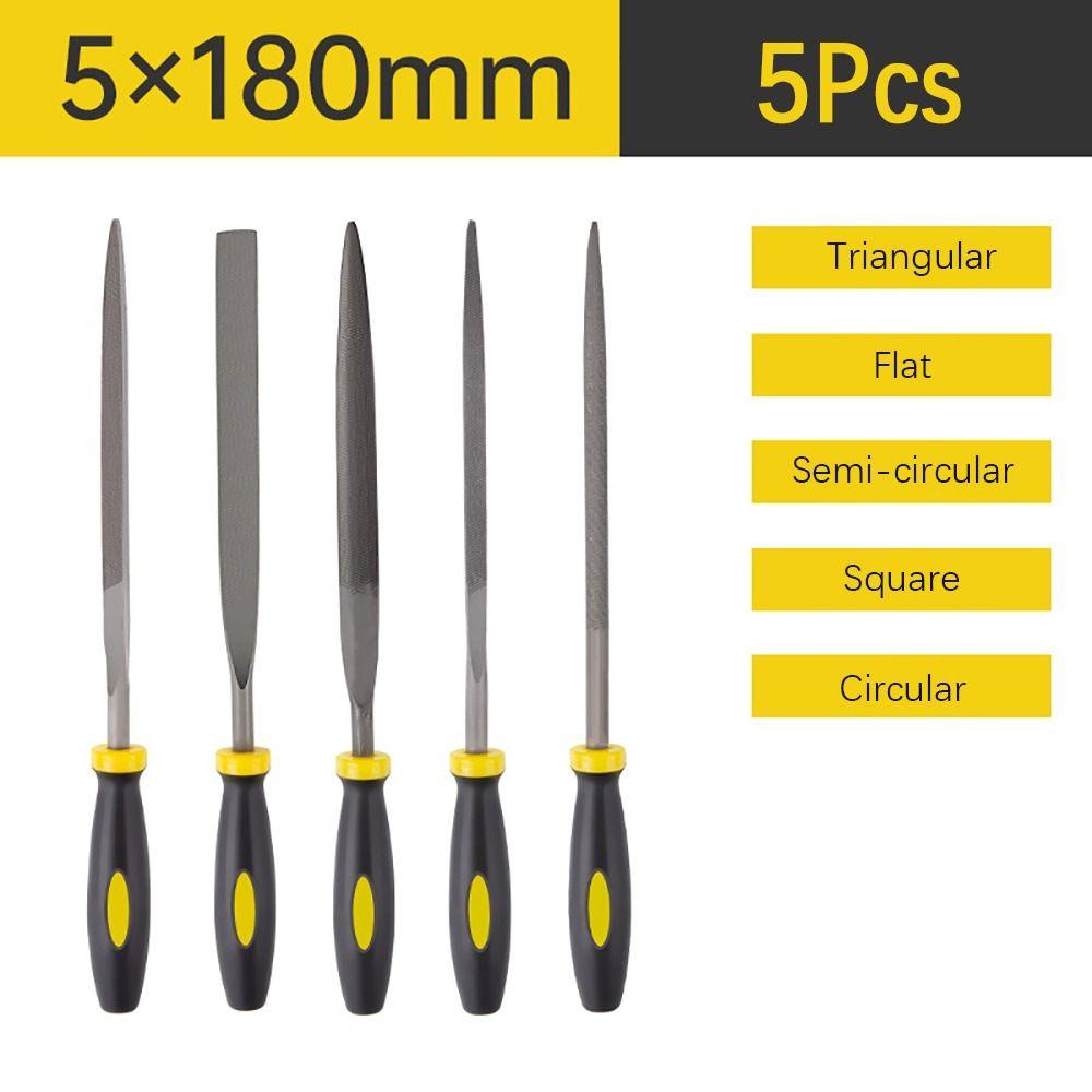 5Pcs/Set Grinding Rasp Needle File Sharpening Rasp Durable Hand File