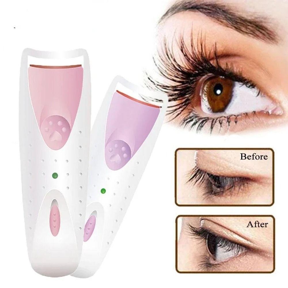 Handheld Design Heated Eyelash Curler Heated Function Electric Lash Curler  Women Beauty