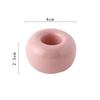 Kreatywny łazienkowy ceramiczny uchwyt na szczoteczki do zębów przenośny Mini Macaron Colors stojak na szczotki półka podstawa rama regał magazynowy narzędzie łazienkowe