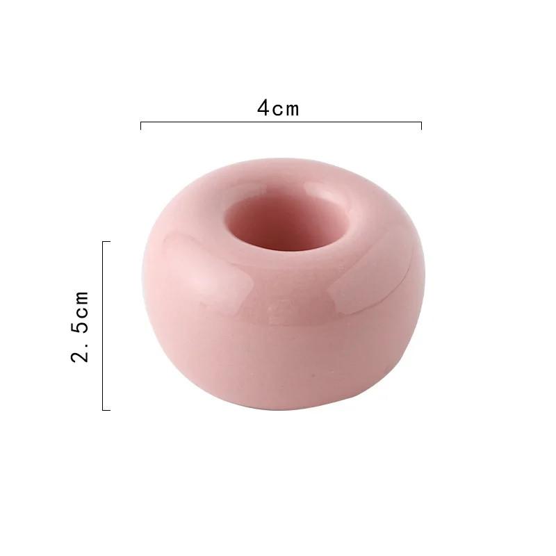 Kreatywny łazienkowy ceramiczny uchwyt na szczoteczki do zębów przenośny Mini Macaron Colors stojak na szczotki półka podstawa rama regał magazynowy narzędzie łazienkowe