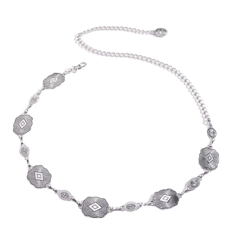 Belly Chain For Dress Conchos Chain Western Skirt Chain Jean Belt Chain Belt For Women Western Cowgirl Waist Chain Belt 1