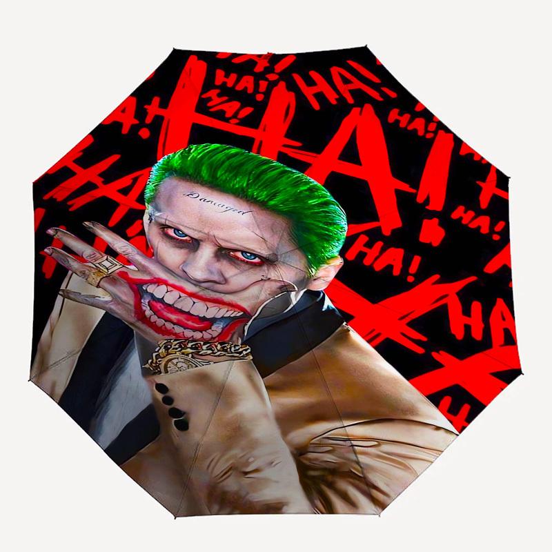 1pc Joker Laughing Man with Green Hair Umbrella with Plastic Handle,Suitable for All Seasons Travel Outdoor Multi-functional UmbrellaDCS143