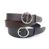DAMISH Circle Buckle Cowhide Belt 30mm[2COLOR]