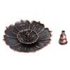 Censer Adornment Candlestick Holder Pure Copper Lotus Incense Decor Vintage Burner Design