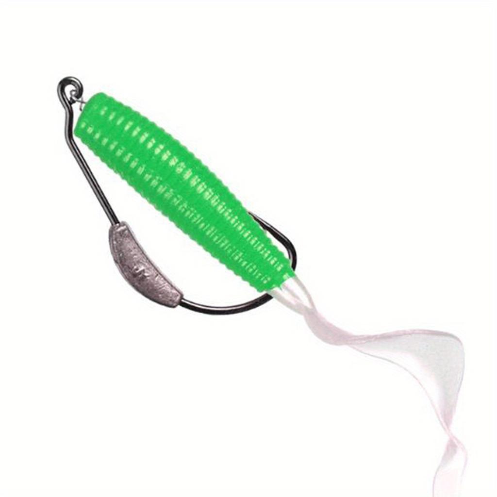 Mixed 5Styles Black Nickeled Crank Hook  Soft Lure Bass Fly Fishing Hook 2g 3g 4g 5g 7g  With Lead And Barb Pike Fishing Swimbait Offset Hooks