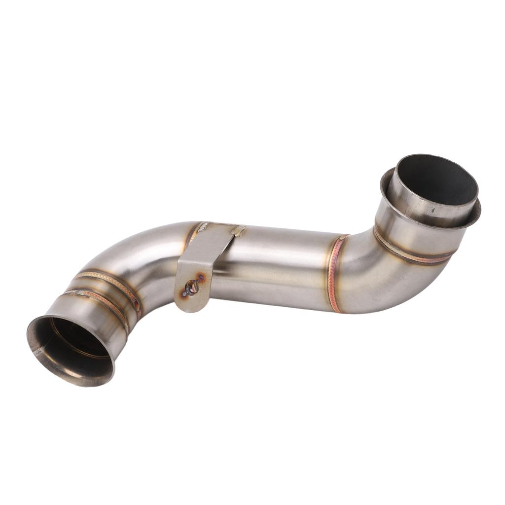 Motorcycle Middle Exhaust Pipe Stainless Steel Silver Rustproof Heat Resistant Replacement For Adventure 790 2019‑2022