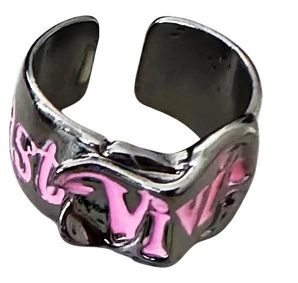 

Кольцо-пряжка для ремня с логотипом Сатурна: Панк-стиль в духе вдовствующей императрицы Цыси для пар Adjustable