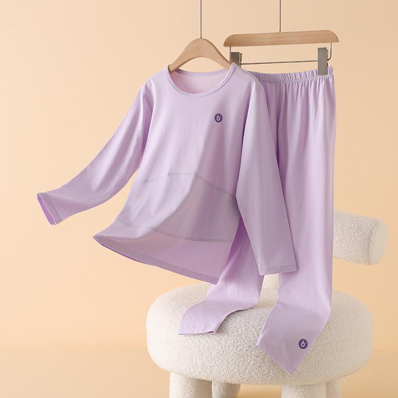 

Детское хлопковое мока защитное нижнее белье для живота и пижамный комплект X-Small (120)