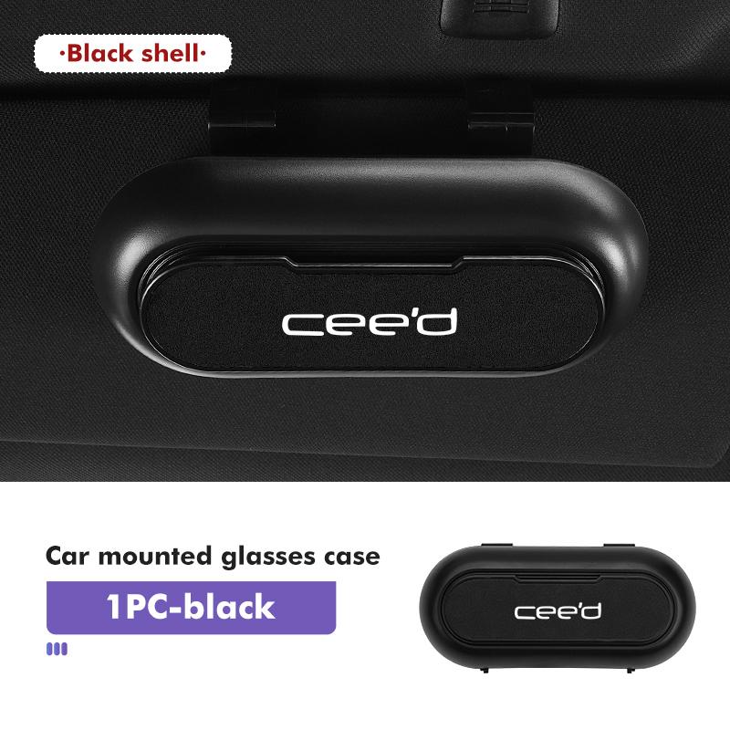 Car Portable Sun Visor Sunglasses Holder Case Glasses Boxes Interior Accessories For KIA Ceed Sportage Rio K5 K2 Optima Cerato drlqc11