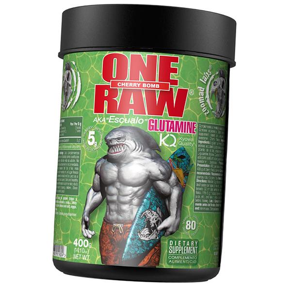 

Glutamine powder, One Raw Glutamine, Zoomad Labs (32581001) 400g Cherry