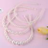4-Piece Set of Fashionable and Simple Fairy-Like Pearl Headbands, Versatile Hair Accessories for Women, Suitable for Daily Casual Wear and D