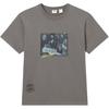 Levis Loose Fit Printed Casual Comfortable Crew Neck Short Sleeve T-Shirt Men Tops Gray 002X3-0001