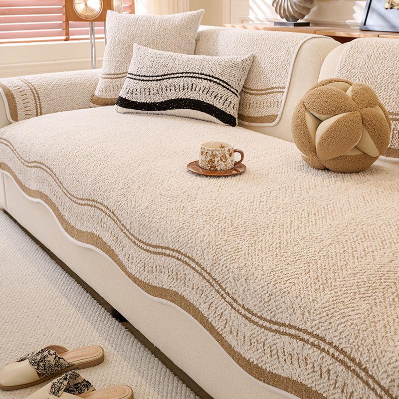 Premium Leather Sofa Cushion: All-Season, Non-Slip, Irregular Shape, Autumn/Winter 2026 Design Cover