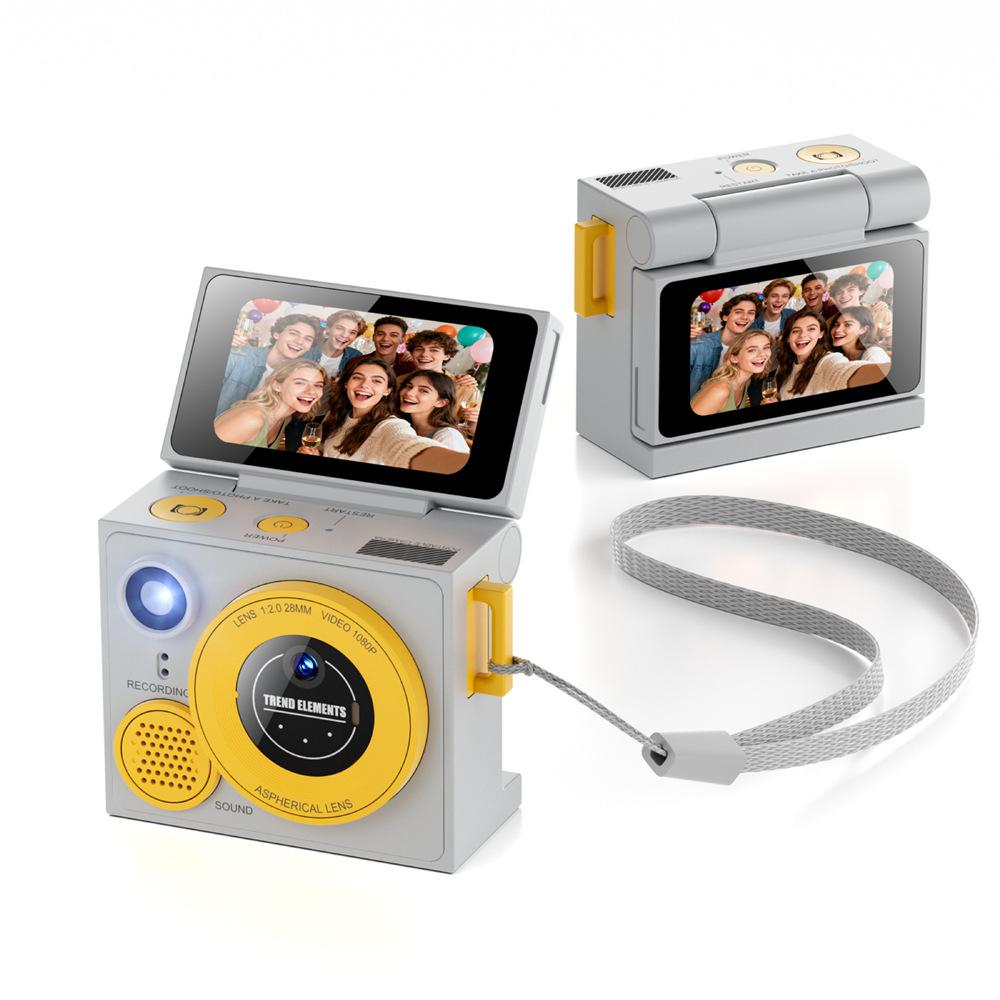G13 HD Thumb Camera, Dual Lens, Flip Screen, Photo and Video Recording, Retro Selfie Camera, Student Camera, Include 32GB Memory Card+card Reader
