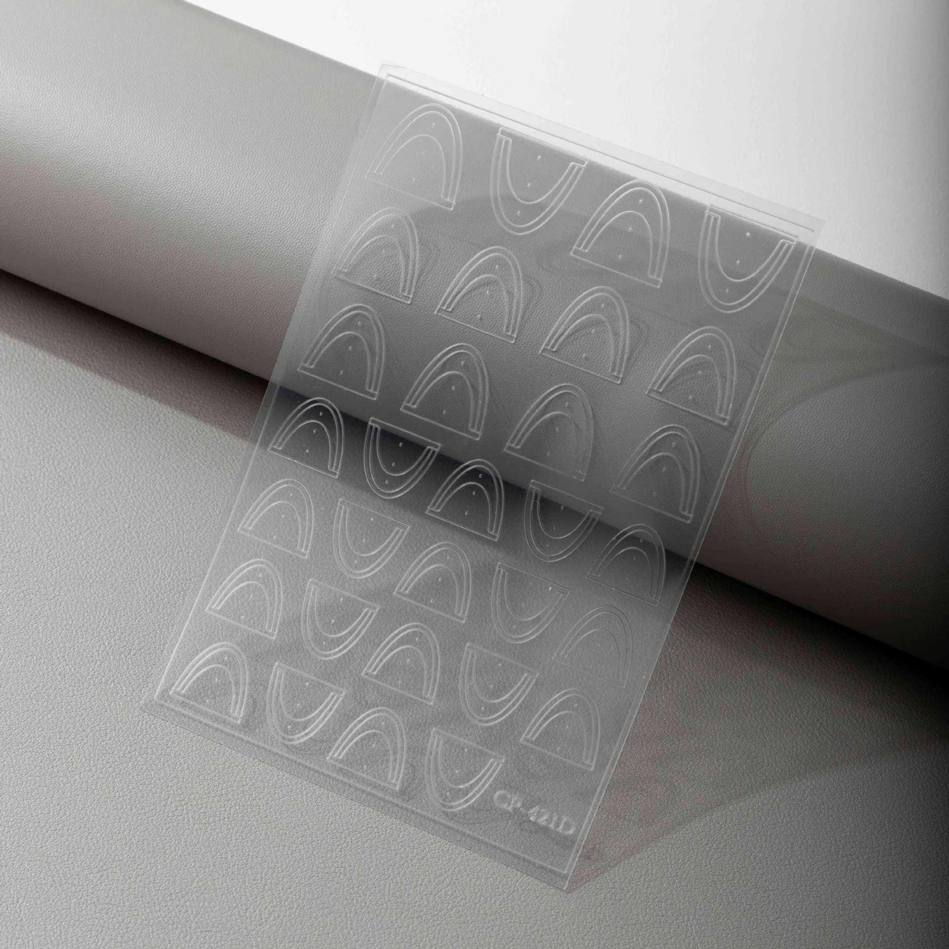 Cyansea Trendy Transparent Lace French Nail Stickers