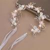 1pc Women's Elegant Floral Headpiece with Rhinestones & Zinc Alloy Fairy-Tale Design Wedding Bridal Hair Accessories