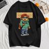 Fashionable Teddy Bear Print Mens T-Shirts Cotton Hip Hop Short Sleeve Oversized Sports Clothes Summer Street T Shirts