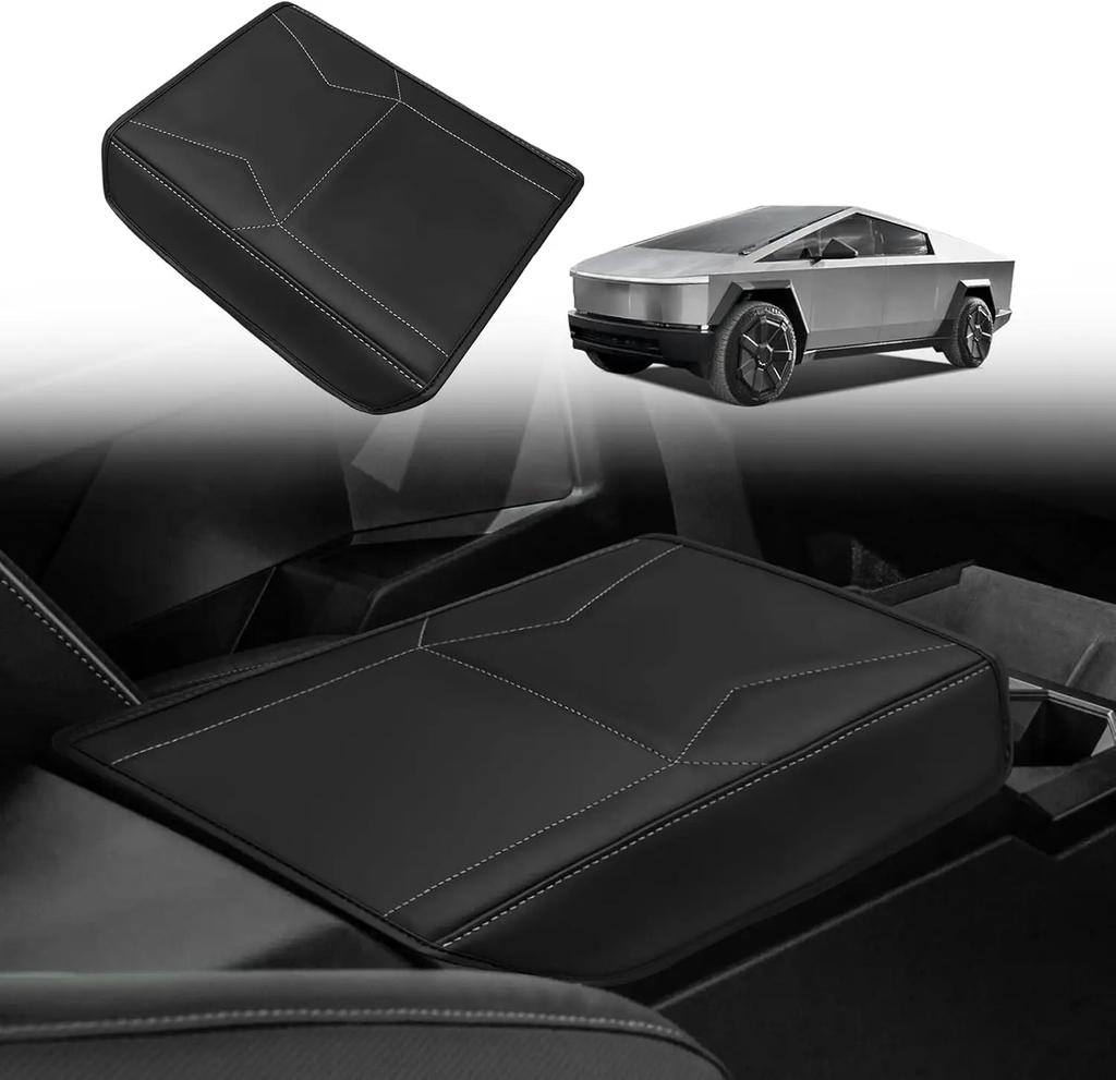 Center Console Armrest Pad Cover Compatible for Tesla Cybertruck 2024 2024 Accessories Extra Soft Microfiber Leather Protector