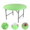 Round Picnic Table Cloth Wedding Solid Color Elastic Fitted Table Covers for Outdoor Camping Wedding Banquet Party Dining Tables