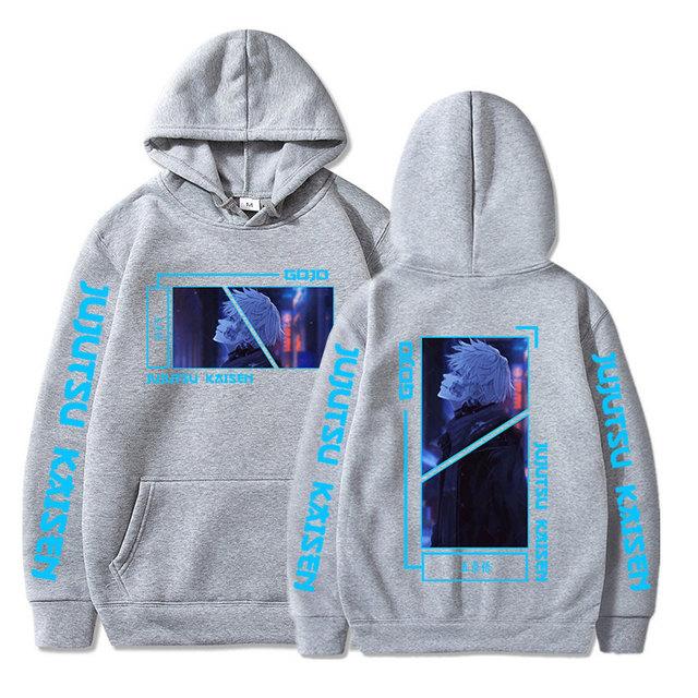 Hanorace cu glugă cu glugă cu mâneci lungi, cu glugă, cu mâneci lungi, cu glugă, cu mâneci lungi, cu glugă japoneză, cu imprimeu Gojo Satoru