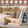 Tailor Point Press Clapper 2 In 1 Beech Wood Tailor Point Presser and Pounding Block for Fabric Seam and Corner