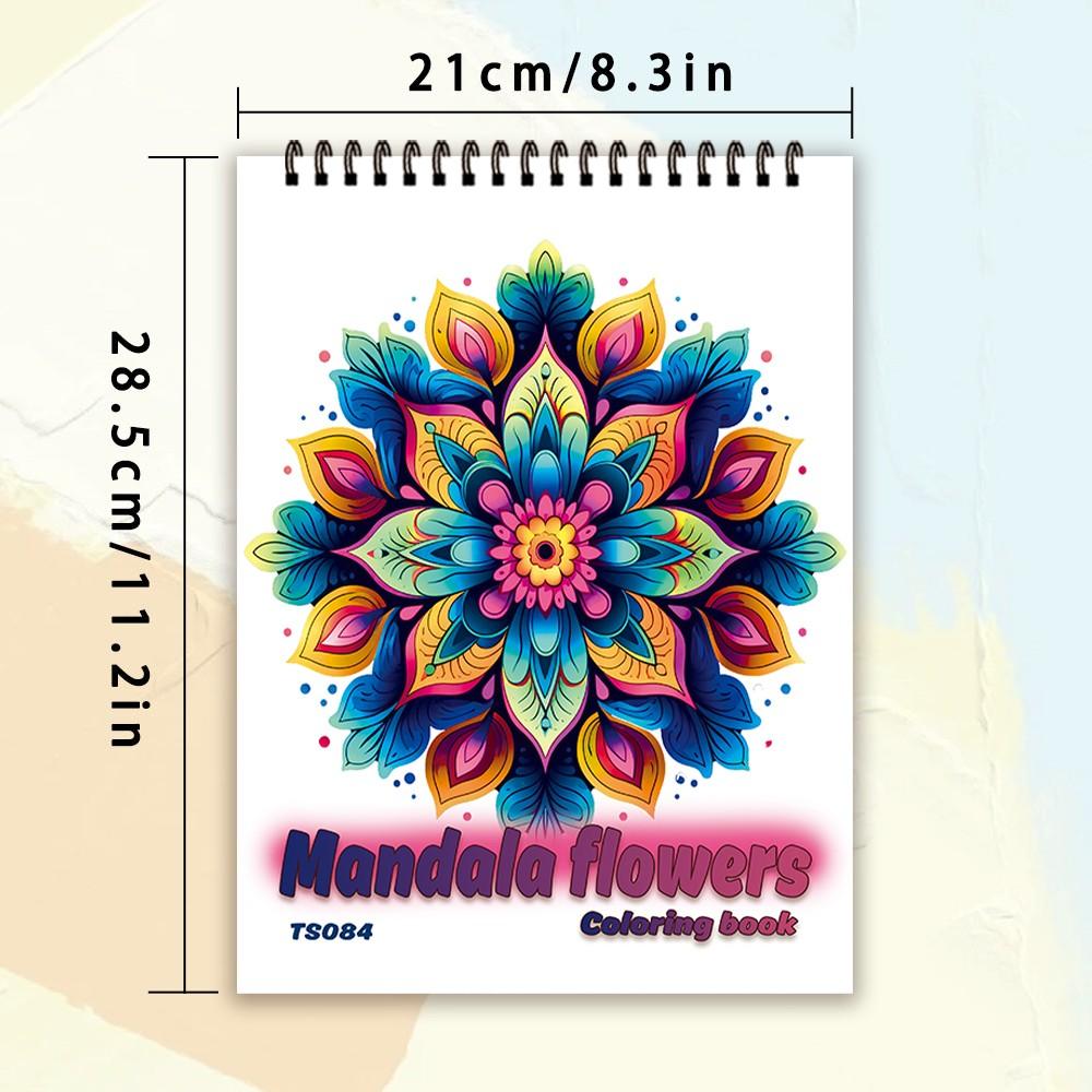 

Книжка-раскраска на спирали - 30 листов, книжка-раскраска для взрослых, 11,2 x 8,3 дюйма, плотная бумага 100 г/м², книга для рисования, подарок на праздник возвращения домой зелёный