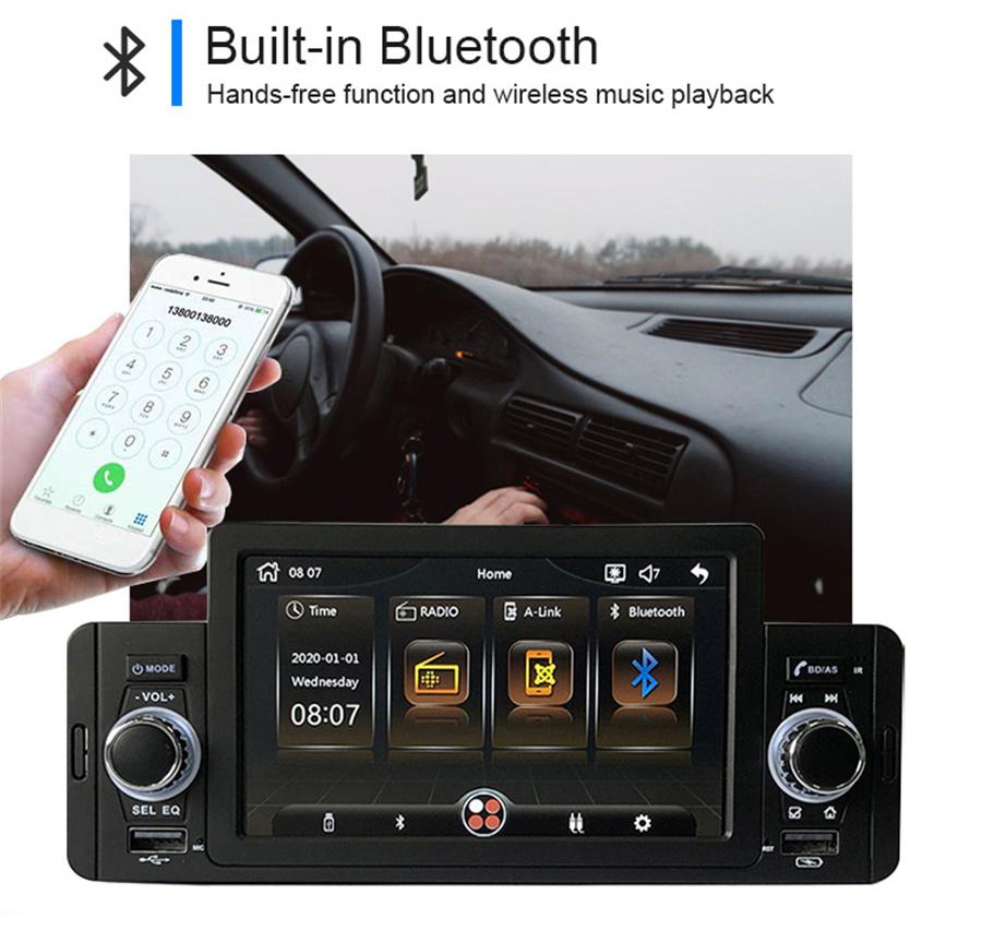 5" Touchscreen Autoradio Stereo /Bluetooth MP5-Player FM USB Armaturenbrett