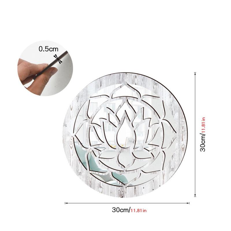 Настенная акриловая зеркальная наклейка в деревенском стиле для украшения стен.